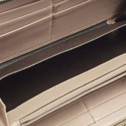 مملوكة مسبقًا Gucci Interlocking G Beige Guccissima Leather Zip Around Wallet