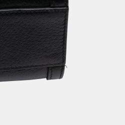 Pre Owned حقيبة غوتشي أوفيديا ويب جلد أسود صغيرة