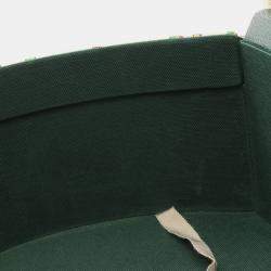 مملوكة مسبقًا Gucci Centennial Gg Flower Jacquard Handbag Coated Canvas Leather Beige Green Multicolor