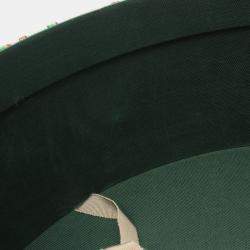 مملوكة مسبقًا Gucci Centennial Gg Flower Jacquard Handbag Coated Canvas Leather Beige Green Multicolor