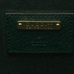 مملوكة مسبقًا Gucci Centennial Gg Flower Jacquard Handbag Coated Canvas Leather Beige Green Multicolor