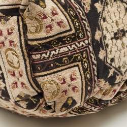 Pre Owned حقيبة يد غوتشي هيستيريا كبيرة قماش نسيجي مطرز متعدد الألوان