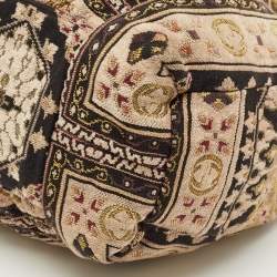 Pre Owned حقيبة يد غوتشي هيستيريا كبيرة قماش نسيجي مطرز متعدد الألوان