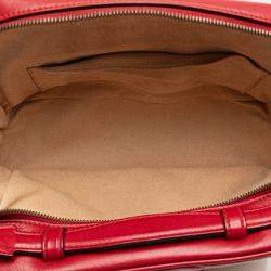 مملوكة مسبقًا حقيبة ساتشيل يد علوية سيلفي صغيرة جلد ماتيلاسي GG أحمر غوتشي