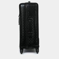 مملوكة مسبقًا Gucci Black Guccissima Medium Luggage Suitcase