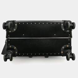 Pre Owned Gucci X Globe Trotter Black Web Suitcase 65