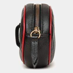مملوكة مسبقًا Gucci Black/Red Quilted GG Marmont Belt Bag sz 85/34