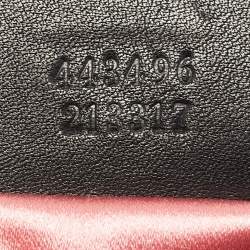 مملوكة مسبقًا Gucci GG Marmont Loved Embellished Large Black Matelassé Velvet Shoulder Bag