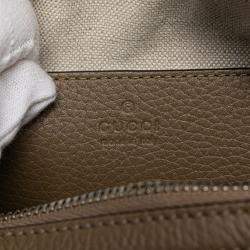 م�ملوكة مسبقًا حقيبة غوتشي دوفل صغيرة جمبو جي جي كتف / يد جلد غريج