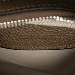 مملوكة مسبقًا حقيبة غوتشي دوفل صغيرة جمبو جي جي كتف / يد جلد غريج