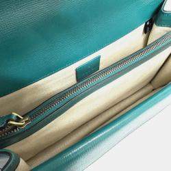 مملوكة مسبقًا حقيبة كتف بسلسلة ديونيسوس بلونين جلدي زرقاء غوتشي