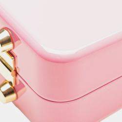 مملوكة مسبقًا Gucci Sylvie 1969 Handbag Chain Shoulder Bag Pink Plastic GHW