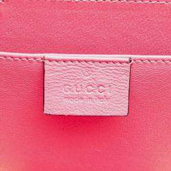مملوكة مسبقًا Gucci Sylvie 1969 Handbag Chain Shoulder Bag Pink Plastic GHW