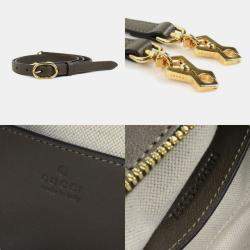 Pre Owned حقيبة كتف غوتشي بلوندي كاكي بني