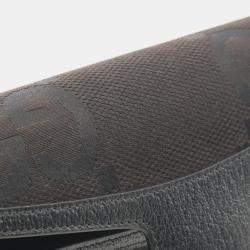 Pre Owned Gucci Horsebit 1955 Jumbo GG Black Canvas Leather Shoulder Bag 