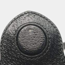 Pre Owned Gucci Horsebit 1955 Jumbo GG Black Canvas Leather Shoulder Bag 