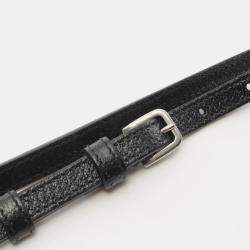 Pre Owned Gucci Horsebit 1955 Jumbo GG Black Canvas Leather Shoulder Bag 