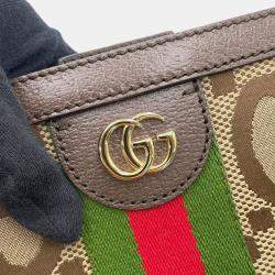 مملوكة مسبقًا Gucci Ophidia Jumbo Gg Medium Tote Bag Sherry Line
