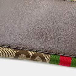 مملوكة مسبقًا Gucci Ophidia Jumbo Gg Medium Tote Bag Sherry Line