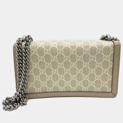 مملوكة مسبقًا Gucci Gg Dionysus Chain Shoulder Bag Supreme Canvas Beige
