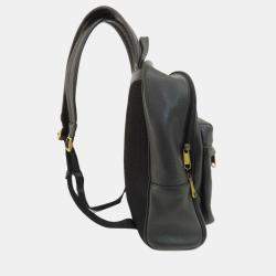 مملوكة مسبقًا حقيبة ظهر غوتشي مطبوعة جلد عجل