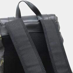 مملوكة مسبقًا حقيبة ظهر غوتشي جي جي سوبرم شيري لاين تايجر بي في سي جلد أسود رمادي