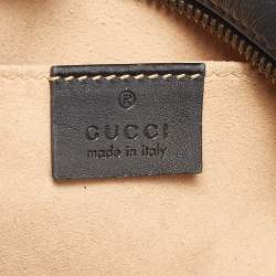 Pre Owned Gucci GG Marmont Small Black Matelassé Leather Crossbody Bag