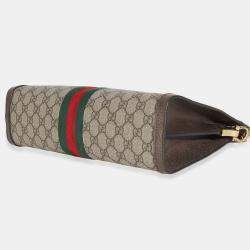 Pre Owned Gucci Beige GG Supreme Web Ophidia GG Small Shoulder Bag
