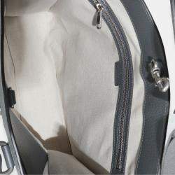 مملوكة مسبقًا Gucci Grey Black GG Coated Canvas Ophidia Medium Tote
