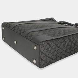 مملوكة مسبقًا Gucci Grey Black GG Coated Canvas Ophidia Medium Tote