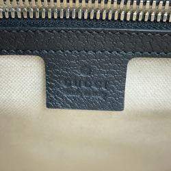 مملوكة مسبقًا حقيبة يد غوتشي توتي 2-واي تطريز مربعات متعددة الألوان/بيج كانفاس جلد صغيرة