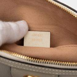 مملوكة مسبقًا Gucci White Small Leather Ophidia Dome Crossbody