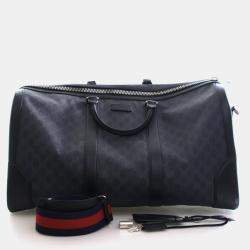 Pre Owned Gucci Large GG Supreme Duffle