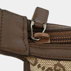 مملوكة مسبقًا Gucci Beige Canvas GG Hobo Handbag