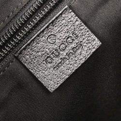 Pre Owned Gucci Black GG Shoulder Bag