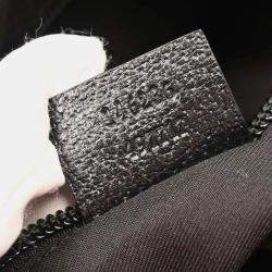 Pre Owned Gucci Black GG Shoulder Bag