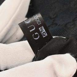 Pre Owned Gucci Black GG Shoulder Bag