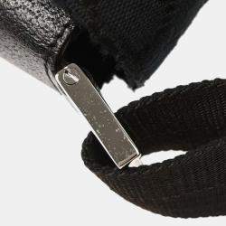 Pre Owned Gucci Black GG Shoulder Bag