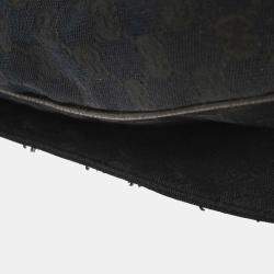 Pre Owned Gucci Black GG Shoulder Bag