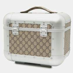 مملوكة مسبقًا Gucci Grey GG Supreme Porter Beauty Case