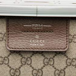 مملوكة مسبقًا Gucci Grey GG Supreme Porter Beauty Case