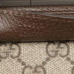 مملوكة مسبقًا Gucci Grey GG Supreme Porter Beauty Case