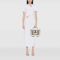 مملوكة مسبقًا Gucci Grey GG Supreme Porter Beauty Case