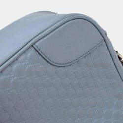 مملوكة مسبقًا حقيبة كروس بودي غوتشي ميكرو غوتشيسما أزرق فاتح