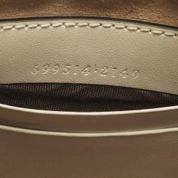 Pre Owned حقيبة هوبو جلد ماتيلاسيه "مارمونت" شعار الماركة جي جي صغيرة بودري وردي غوتشي