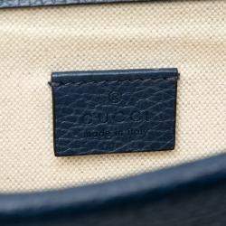 مملوكة مسبقًا حقيبة غوتشي ديونيسوس جلد أزرق صغيرة كروس بودي