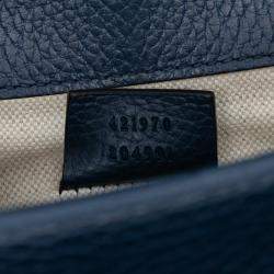 مملوكة مسبقًا حقيبة غوتشي ديونيسوس جلد أزرق صغيرة كروس بودي