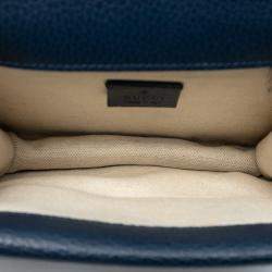 مملوكة مسبقًا حقيبة غوتشي ديونيسوس جلد أزرق صغيرة كروس بودي