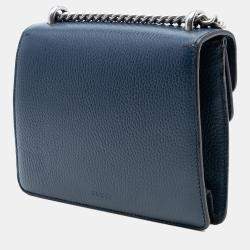 مملوكة مسبقًا حقيبة غوتشي ديونيسوس جلد أزرق صغيرة كروس بودي