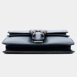 مملوكة مسبقًا حقيبة غوتشي ديونيسوس جلد أزرق صغيرة كروس بودي